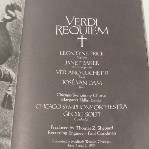 Solti Verdi Requiem, L.Price, J. Baker, V. Luchetti J. Van Dam, Text, Cassettes - Picture 7 of 12