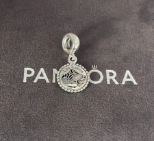 Pandora Mexico Loa Cabos Whale Charm Dangle Pendant S925 Sterling Silver 