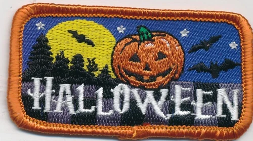 Girl Boy Cub HALLOWEEN PUMPKIN Iron On Fun Patches Crests Badges SCOUT GUIDES