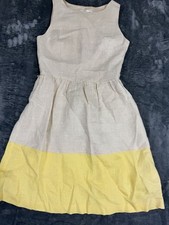 Kensie Womens Beige Yellow Colorblock Sleeveless Dress Size XS