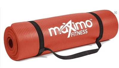 Maximo Yoga Fitness Mat Extra Thick Multipurpose Workout (Meas: 72 x 24) Red