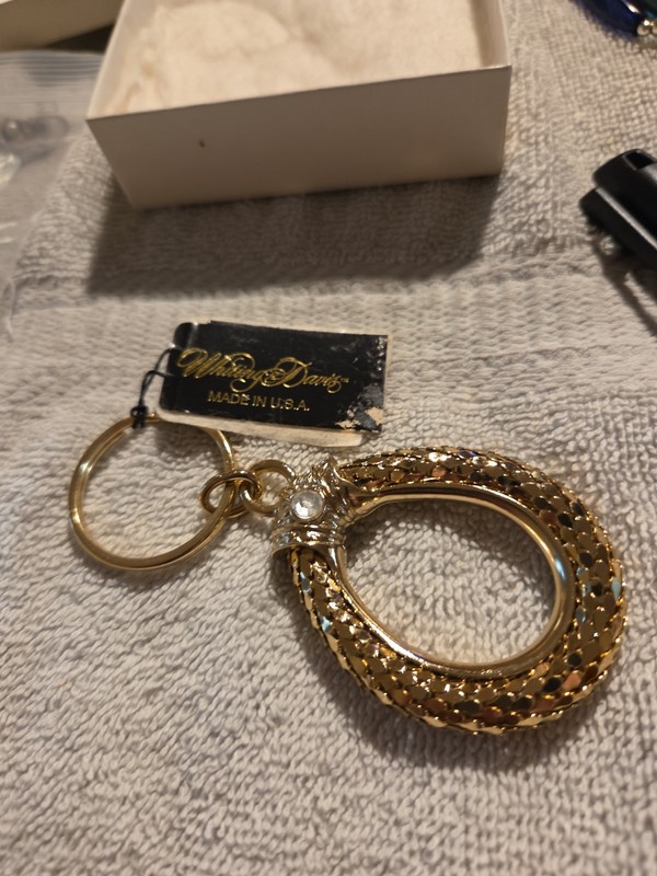Vintage Whiting and Davis jewelry - Key chain
