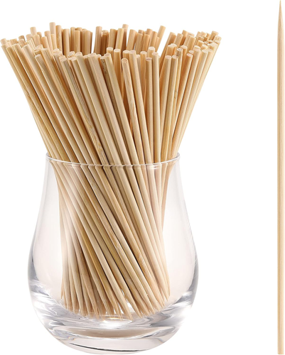 200 PCS Bamboo Skewers, 6 Inch Food Sticks for Appetizers, Fruit, Grilling Kebab - Picture 8 of 12