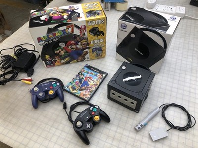 Nintendo GameCube Mario Party 7 Game Console Bonus Set Bundle TESTED - NEW CAPS