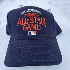 Vintage San Diego Padres 1992 All-Star Game Blue Wool Snapback Hat MLB