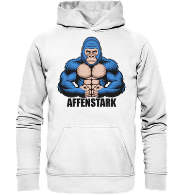 Affenstark - Hoodie / Kapuzenpullover | Kraftsport Gorilla Fitness Bodybuilding