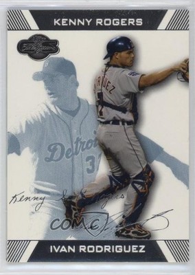 2007 Topps Co-Signers Blue 85/250 Ivan Rodriguez Kenny Rogers #47 HOF 1ep3