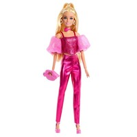Barbie Deluxe Style-Puppe #5 In Rosafarbenem Metallic-Outfit, Blond, Mit Glitzer
