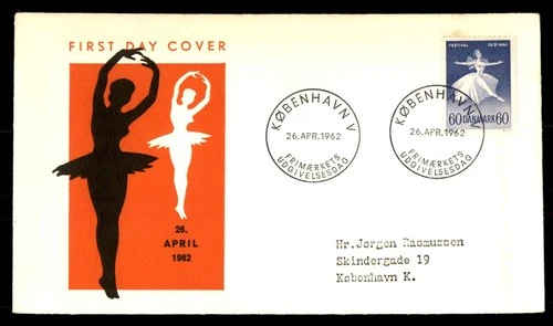 Mayfairstamps Denmark FDC 1962 Ballerina First Day Cover aax_25717