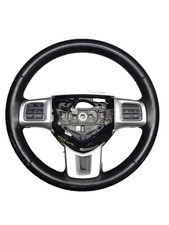 18-20 DODGE JOURNEY Steering Wheel BLACK & RED LEATHER W/ HEAT W/ U-CONNECT