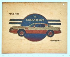 Original VINTAGE 1970s Heat Transfer | Chevrolet Camaro - Transphoto '77