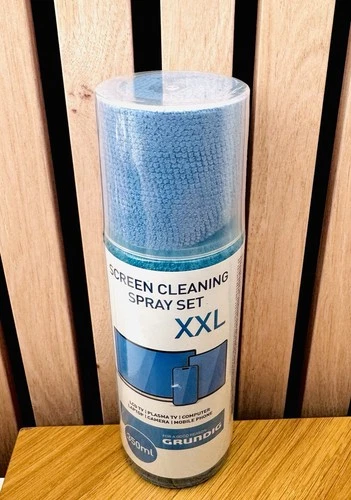 Kit Spray Nettoyage Écran TV « 0 Traces » Avec Son Chiffon Micro Fibre Neuf