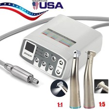 Dental Electric LED Brushless Micro Motor/1:1/1:5 Increasing Handpiece Silver