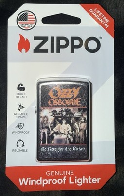 NEW Ozzy Osbourne No Rest For The Wicked Windproof Lighter With Full Color Art