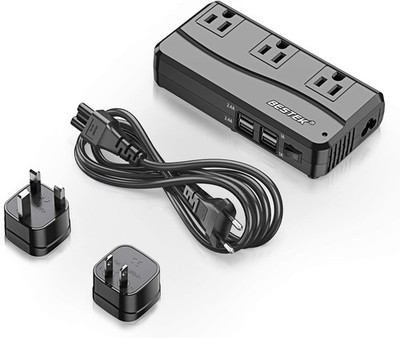 BESTEK Universal Travel Adapter 220V to 110V Voltage Converter with 6A 4-Port US