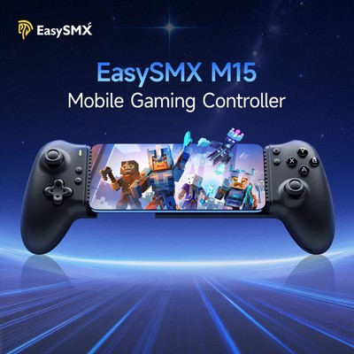 EasySMX M15 Mobile Game Controller for iOS/Android w/ Vibration & Hall Triggers