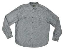Eddie Bauer Men's Gray Classic Fit Button Down Shirt Regular Size XL Cotton