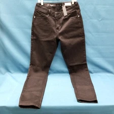 NWT Simply Vera Wang Black Denim Mid Rise Skinny Jeans Women's Sz 6 