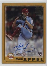 2023 Topps Archives 2001 Fan Favorite Gold Foil /50 Mark Appel Auto 1hr7