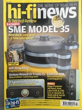 HI-FI NEWS 2025 SME MODEL 35 ROGERS LS3/5a PASS LABS  JETHRO TULL FREE POST UK