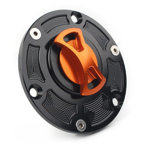 Fuel Gas Tank Cap Cover fits Aprilia RS125/RS250 RSV1000 Tiger 800 1050 Orange - Picture 4 of 5