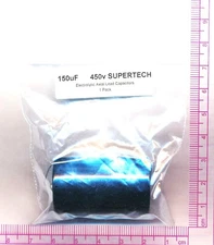 SUPERTECH 150uF 450v Axial lead Capacitor. 150 uF Audio Radio PREMIUM!