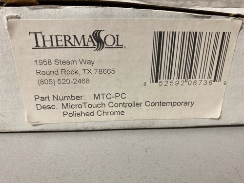 ThermaSol MTC-PC MicroTouch Round Steam Shower Controller - Polished Chrome