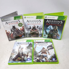 Assassin's Creed LOT OF 5 (Microsoft Xbox 360, 2013) Complete Tested Working