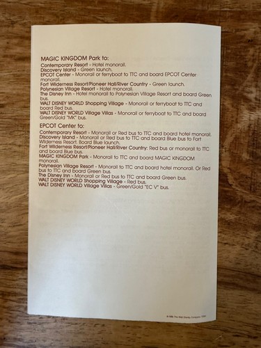 Vintage Disney World Epcot Lot Brochures Guides 1980’s Dining Passport Letter - Bild 11 von 13
