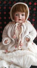 Antike JDK / KESTNER Porzellankopf Puppe / Baby 257; 41 cm