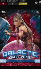 WWE Topps Slam Cosmic DIGITAL Kairi Sane Legendary Red 5 CC