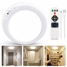 Motion Sensor LED Ceiling Light Dimmable Remote USB Rechargeable