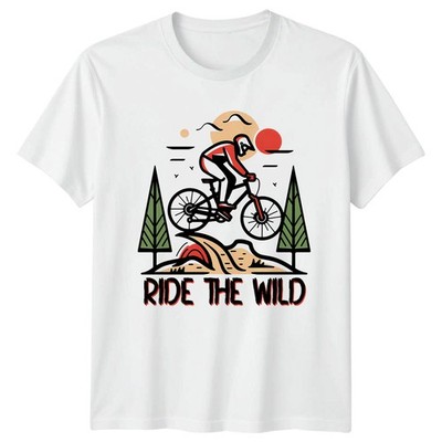 Ride The Wild T-Shirt Mountainbike Radfahren Geburtstag Geschenk für Sie und Ihn