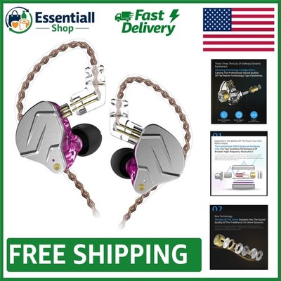 KZ ZSN Pro Stylish Purple In-Ear Earbuds - Perfect for Musicians and Audiophiles