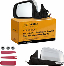 Driver Side Mirror for 2011-2021 Jeep Grand Cherokee 13Pins Chrome