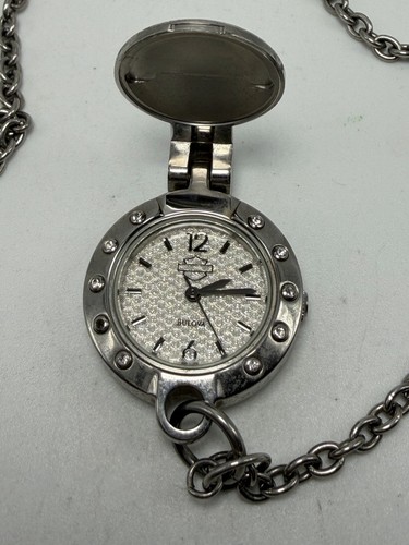 Bulova 76L26 Harley Davidson New Battery 2007 Pocket Watch Pendant 27MM
