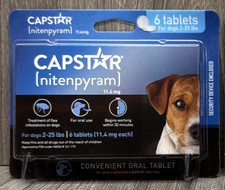 CAPSTAR Fast Acting Oral Treatment for Small Dogs 2-25 lbs 6 Doses EXP 09/2027
