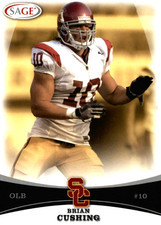 2009 SAGE #12 Brian Cushing RC USC Trojans Houston Texans