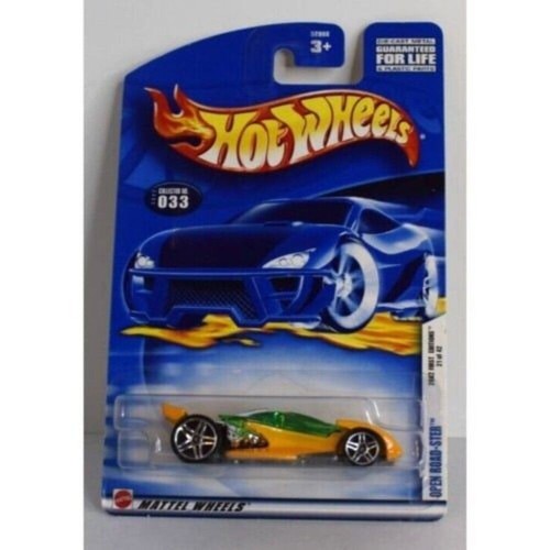 2002 Hot Wheels Open Roadster Car First Editions #33 21/42 Yellow Green 1:64 NEW - Picture 11 of 11