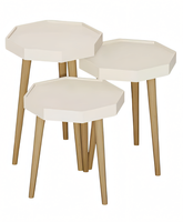 WeißEr Holz Beistelltisch Im Modernen Design