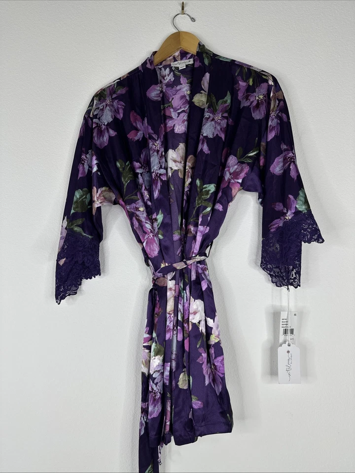 In Bloom By Jonquil надежном халат женщин размер XS фиолетовый цветочный новый - Изображение 3 из 4