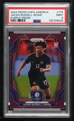 2024 Prizm CONMEBOL Copa America Purple 20/49 Jacen Russell-Rowe PSA 9 MINT 0sc3