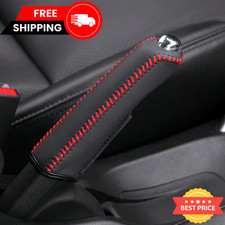 Car Handbrake Cover Protector Pu Leather Interior Accessories Parking Brake Grip