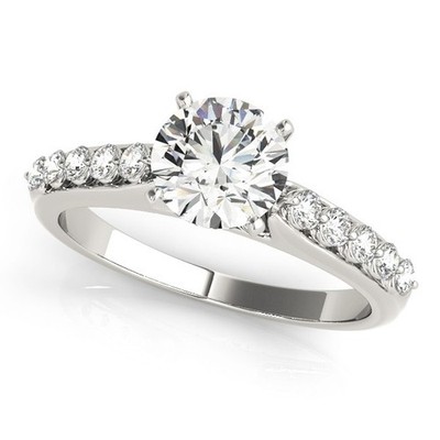 2,50 kt DE/VS runder im Labor gezüchteter Diamant Solitär Verlobungsring Platin