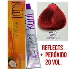 Tinte Kuul Hair Dye  Reflects(Red) + Developer 20vol 135ml 