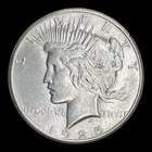 1925 Peace Silver Dollar, BU