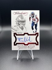 2016 Flawless Braxton Miller Now and Then Signature RC Auto /15 Ruby OSU RNBM RC