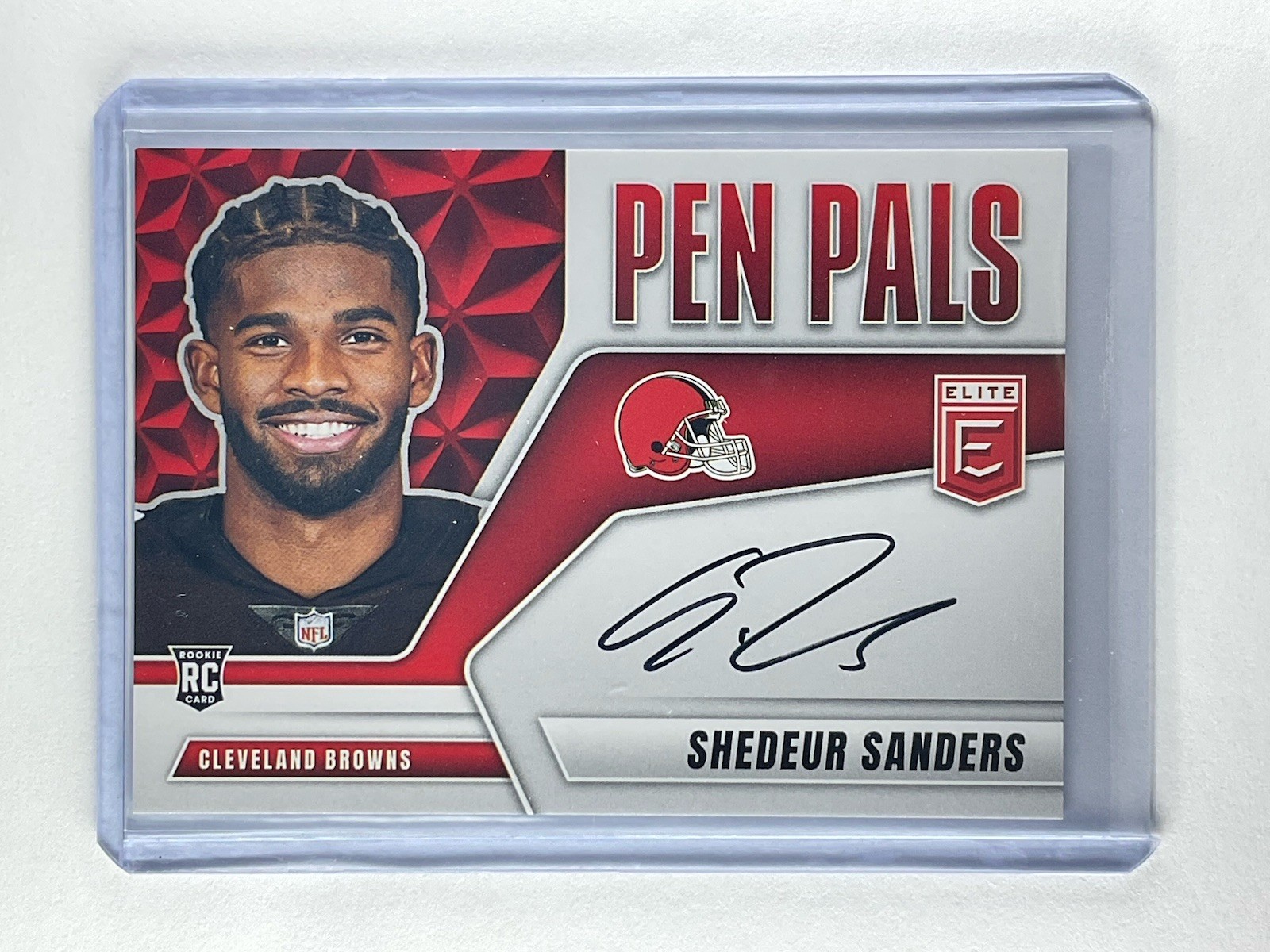 SHEDEUR SANDERS 2025 Donruss Elite PP-SSA Pen Pals Auto RC Cleveland Browns NFL
