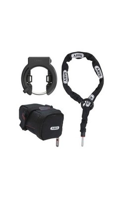 ABUS Rahmenschloss 6950M AM NR BK XPlus schwarz | Länge: 1000 mm | Durchlauf: 77