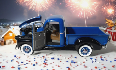1941 Chevrolet Pickup Danbury Mint 1:24 Diecast Blue Truck ~ New